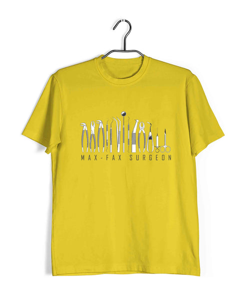 Dentist Medicine Dentist Max-Fax Surgeon Custom Printed Graphic Design T-Shirt for Men